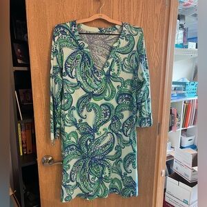 Lilly Pulitzer Dress. XL. EUC. Like new. Greens and Blues